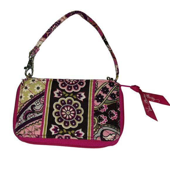Vera Bradley Very Berry Zip Around Wristlet - Picture 2 of 9